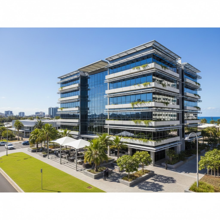Modern multi-storey commercial office building